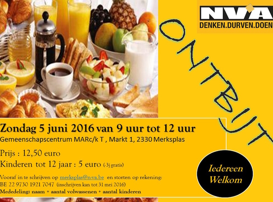 Ontbijt 5 juni